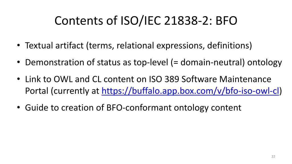 contents of iso iec 21838 2 bfo