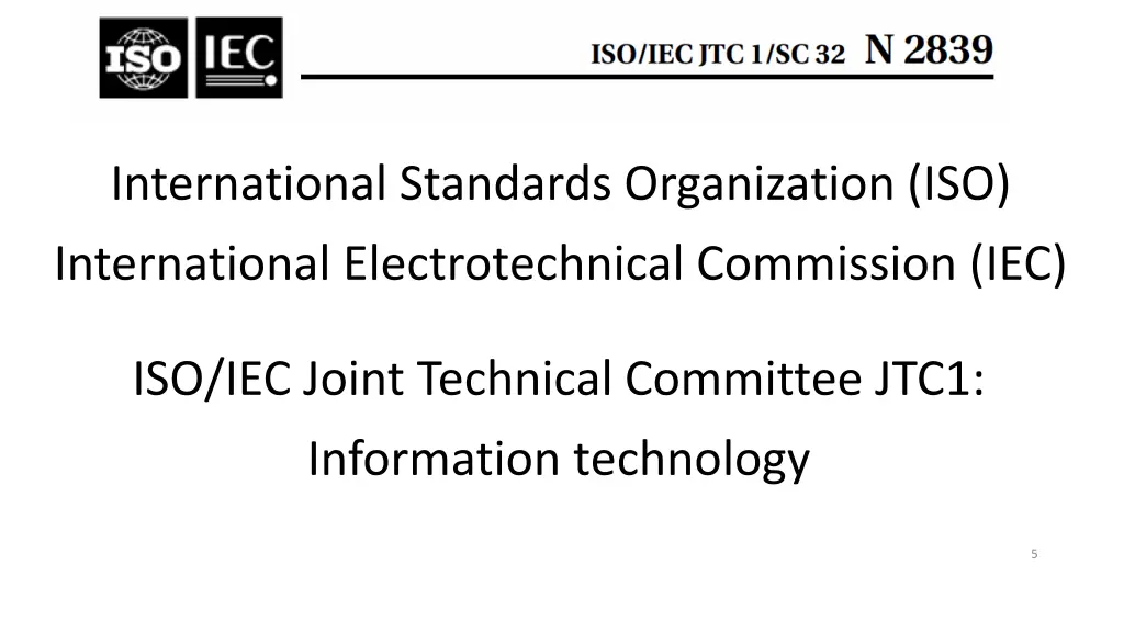 international standards organization iso 1