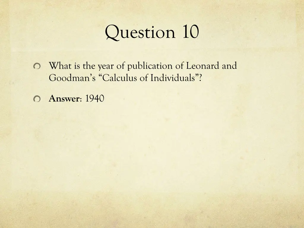 question 10