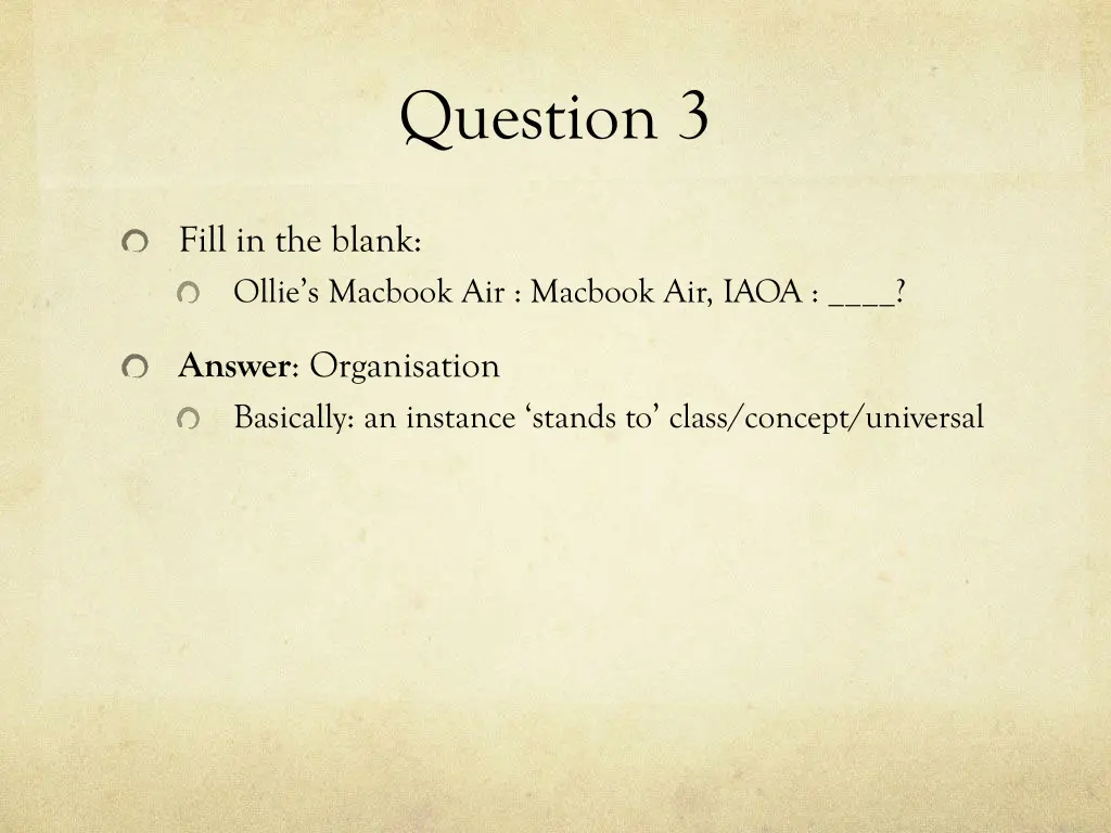 question 3