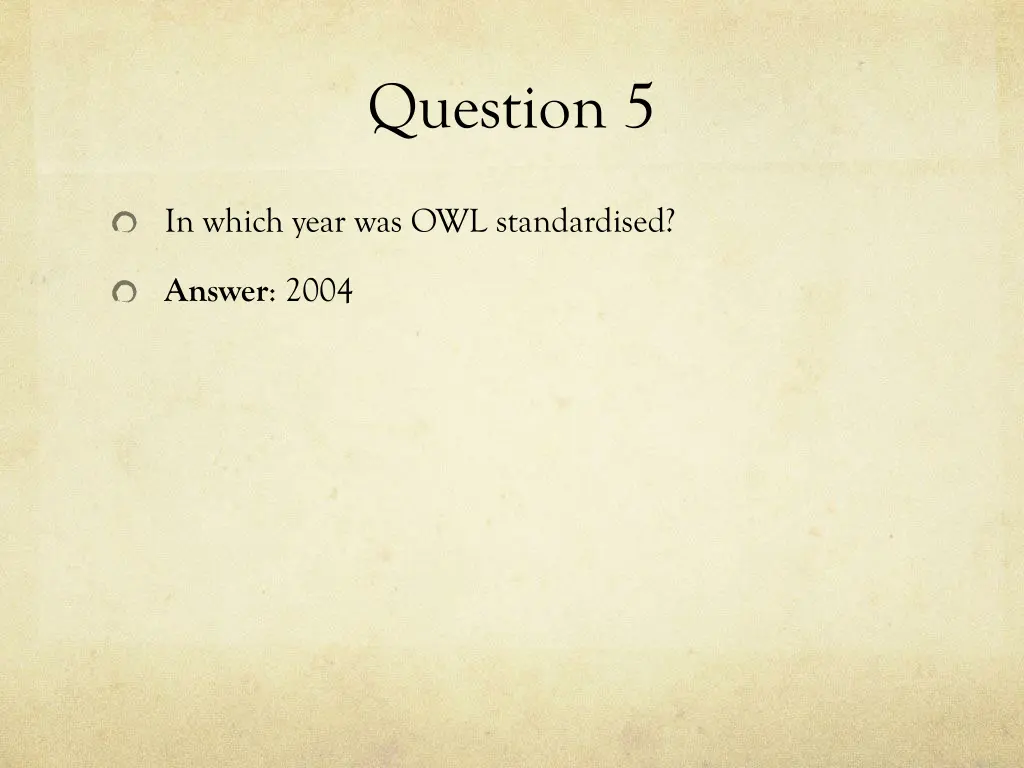 question 5