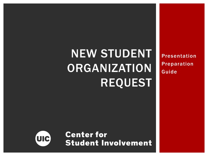 new student organization request