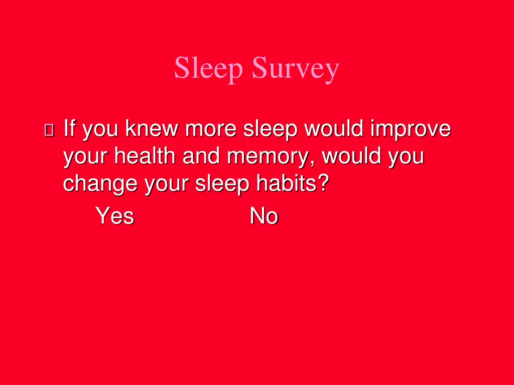 sleep survey 1