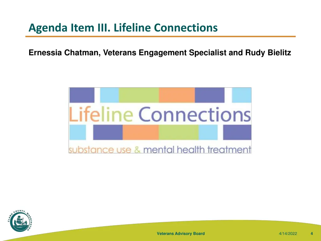 agenda item iii lifeline connections