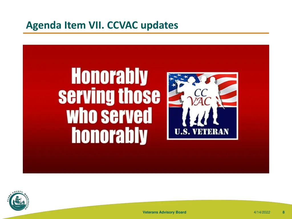 agenda item vii ccvac updates