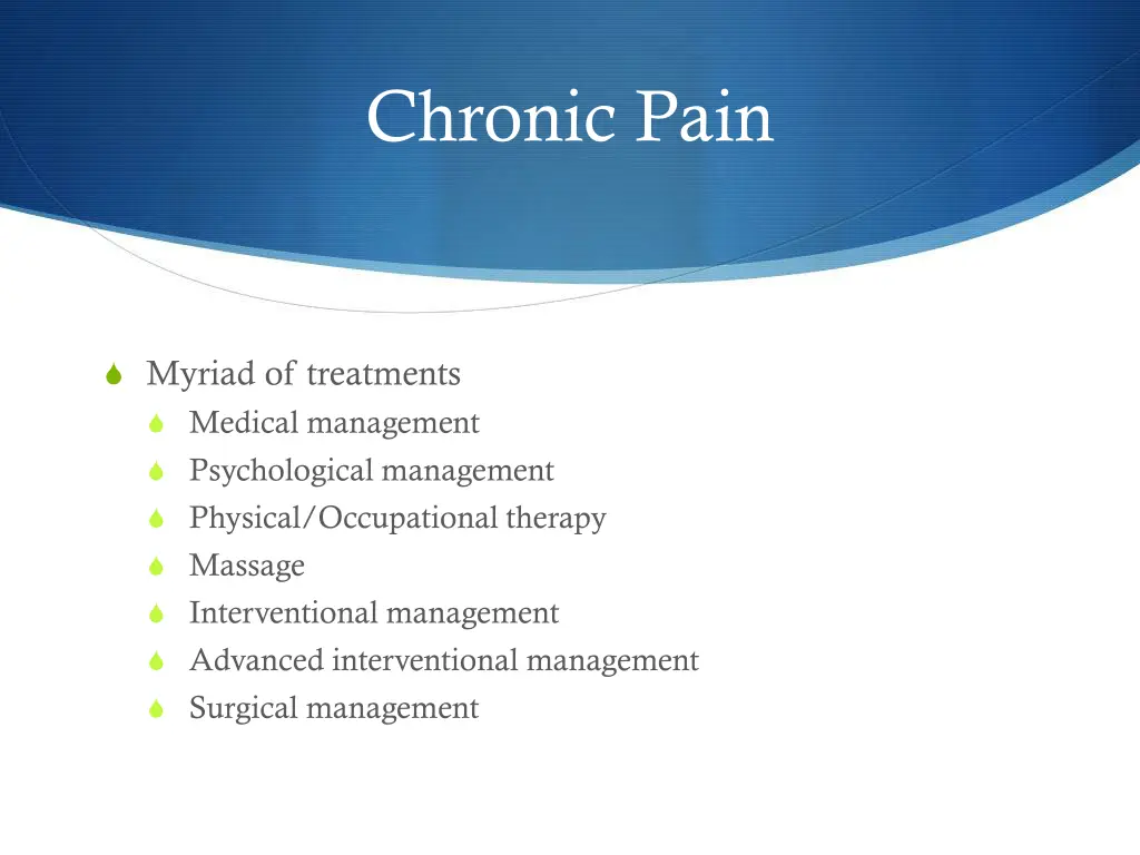 chronic pain