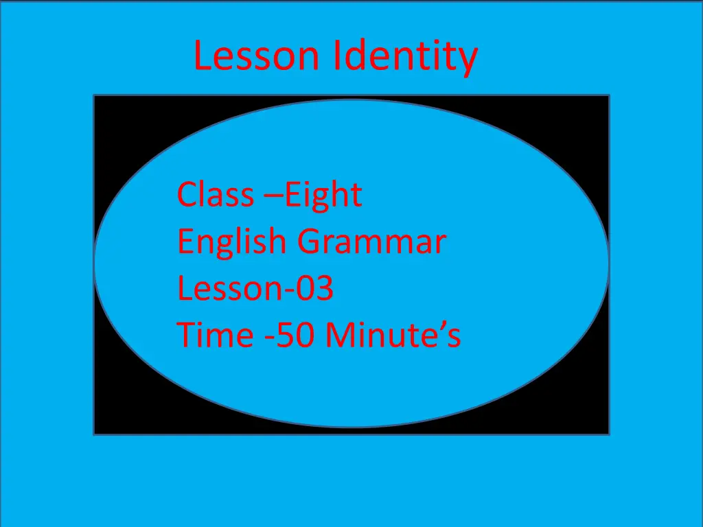 lesson identity