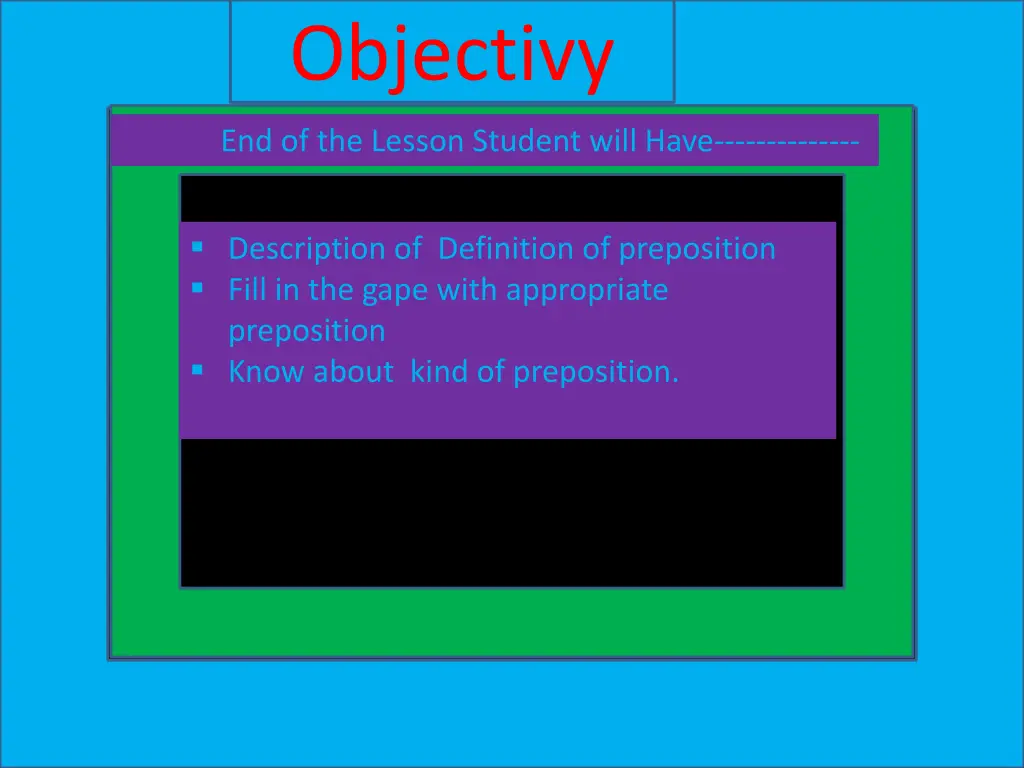 objectivy