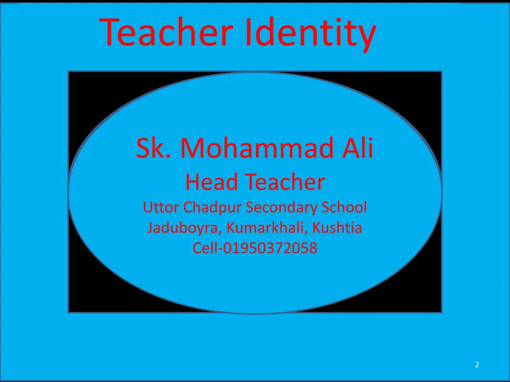 teacher identity