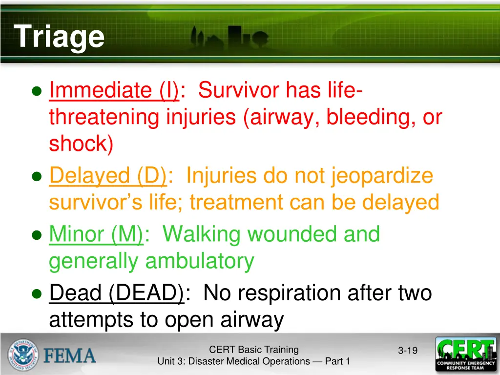 triage