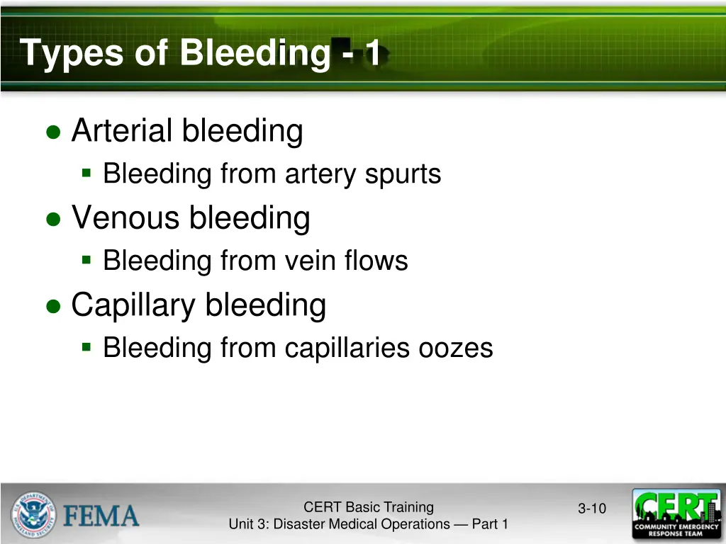 types of bleeding 1