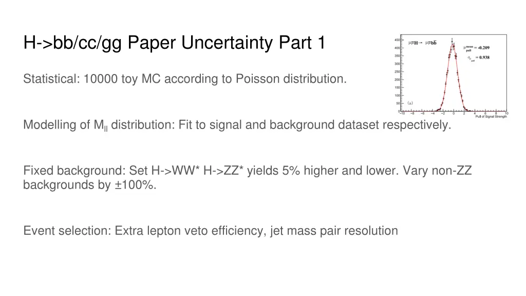 h bb cc gg paper uncertainty part 1