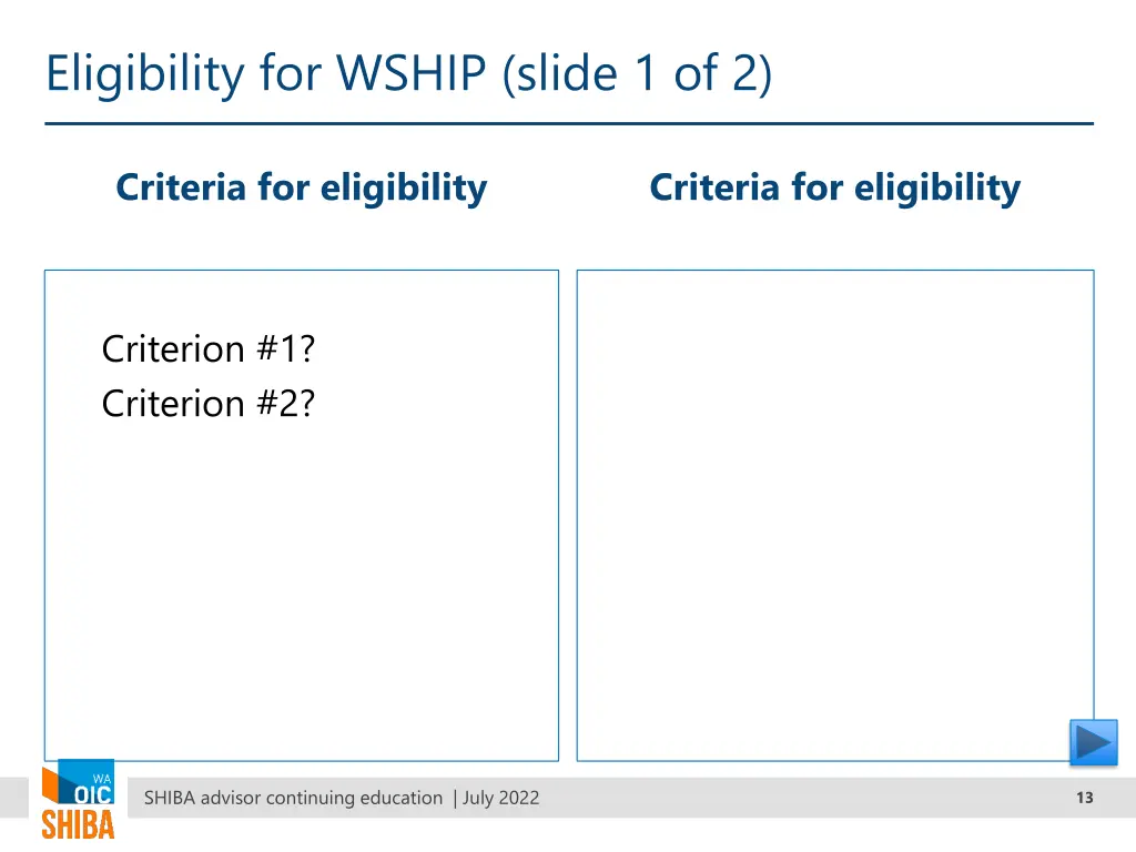 eligibility for wship slide 1 of 2