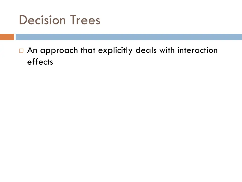 decision trees