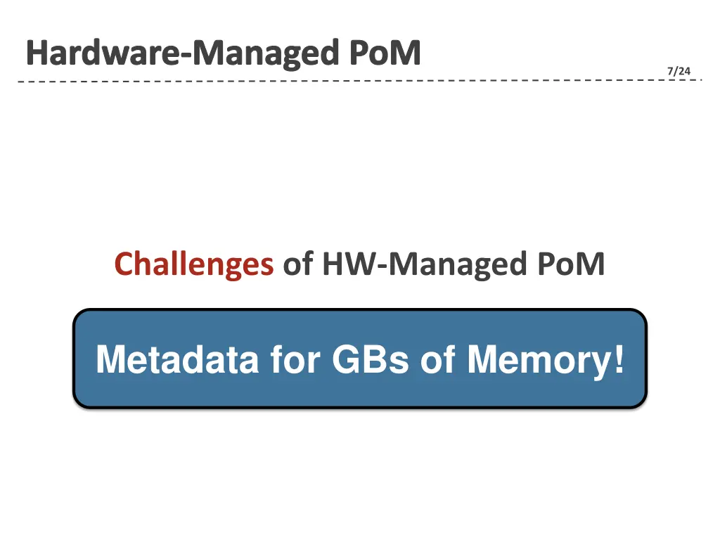 hardware managed pom