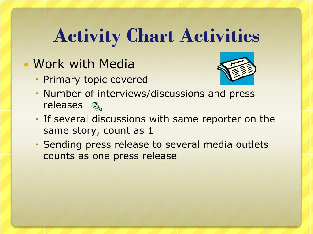 activity chart activities 6