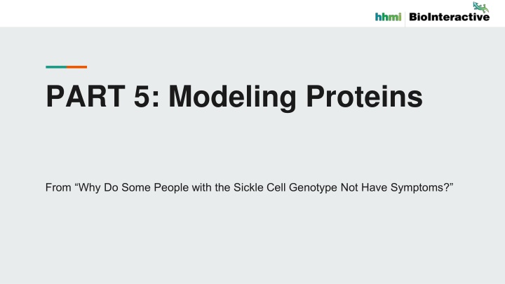 part 5 modeling proteins