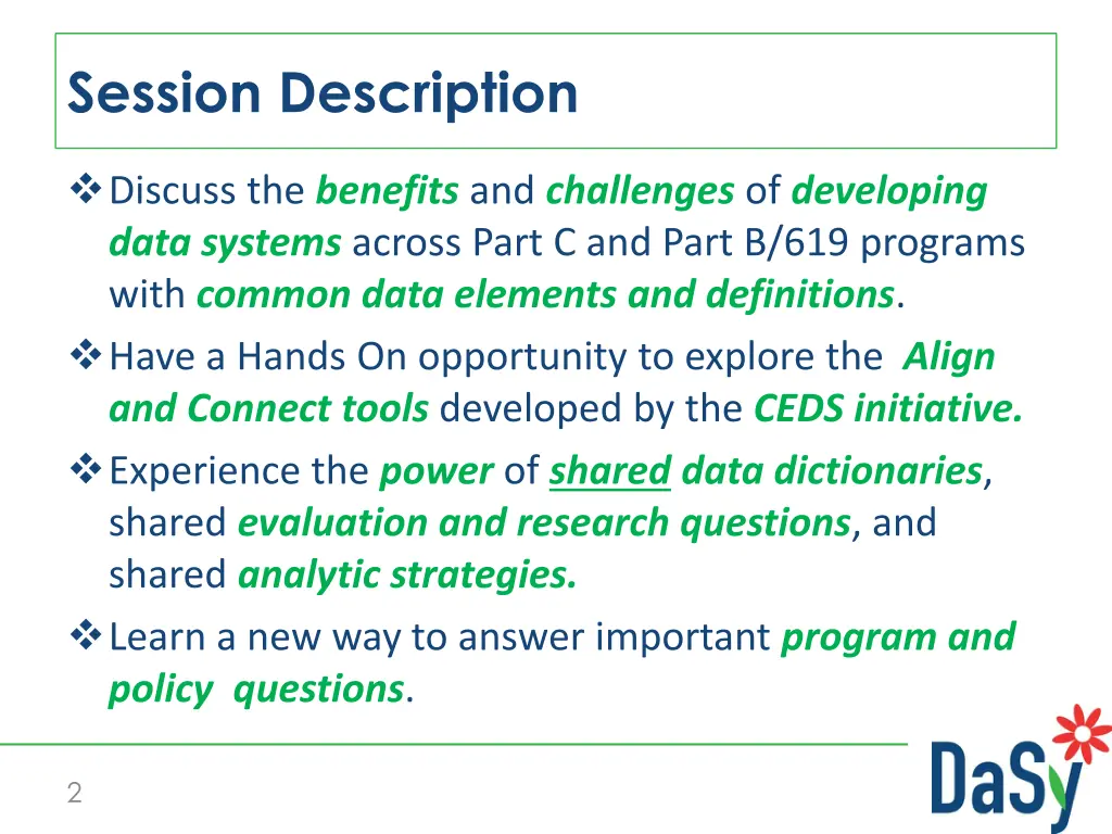 session description