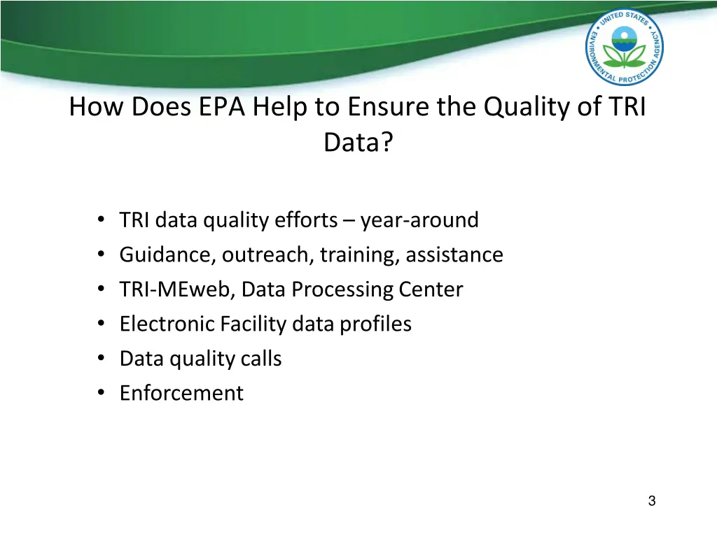 how does epa help to ensure the quality