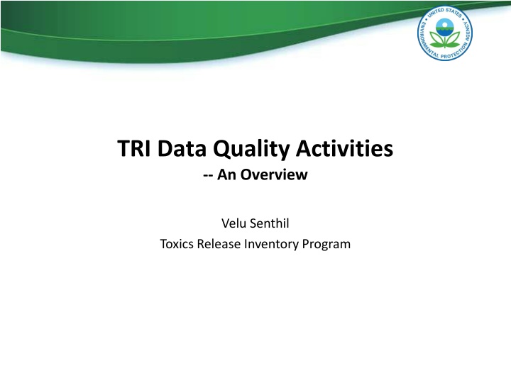 tri data quality activities an overview