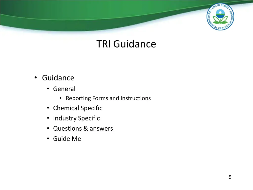 tri guidance