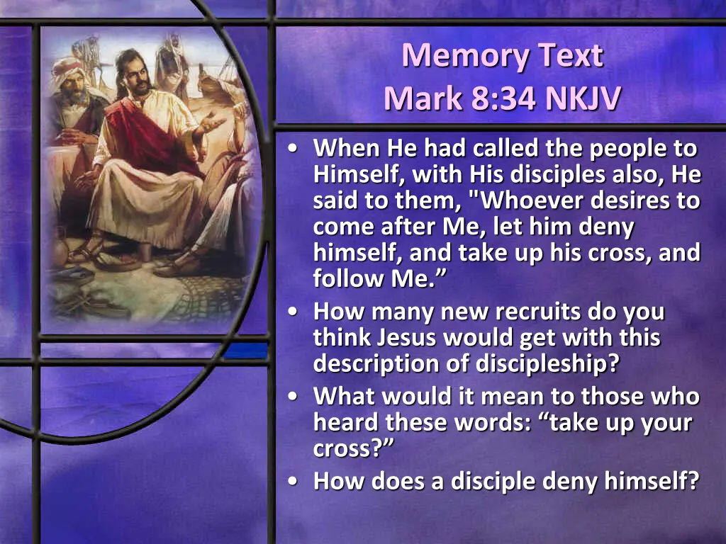 memory text mark 8 34 nkjv