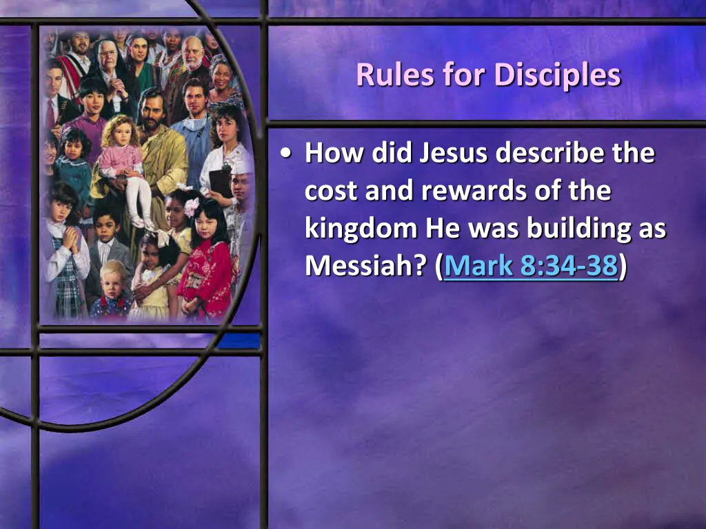 rules for disciples