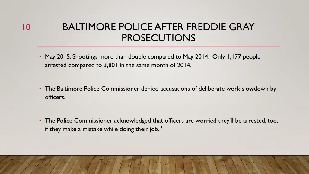 baltimore police after freddie gray prosecutions