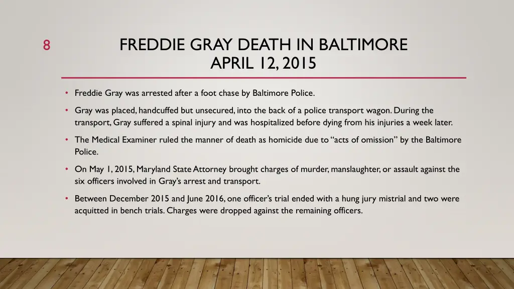 freddie gray death in baltimore april 12 2015