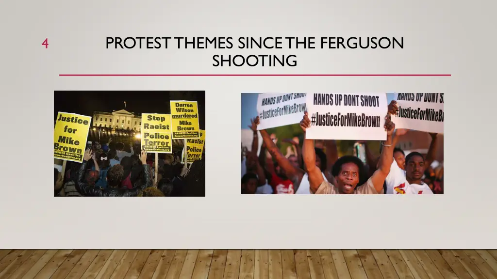 protest themes since the ferguson shooting