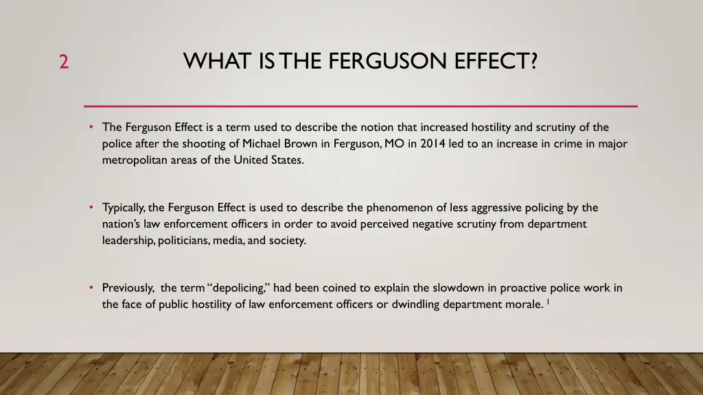 what is the ferguson effect