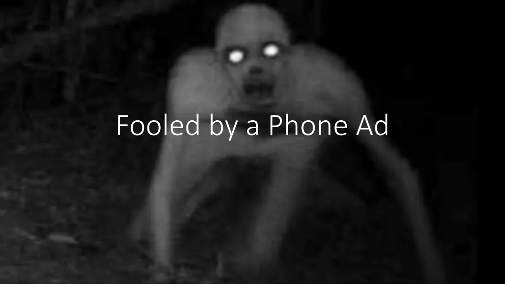 fooled by a phone ad