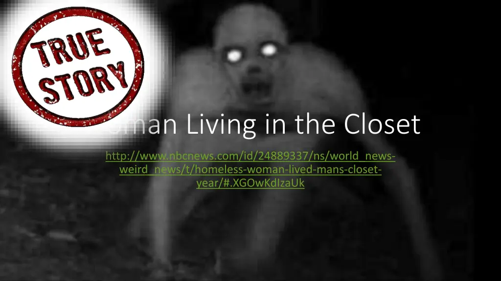 woman living in the closet 2