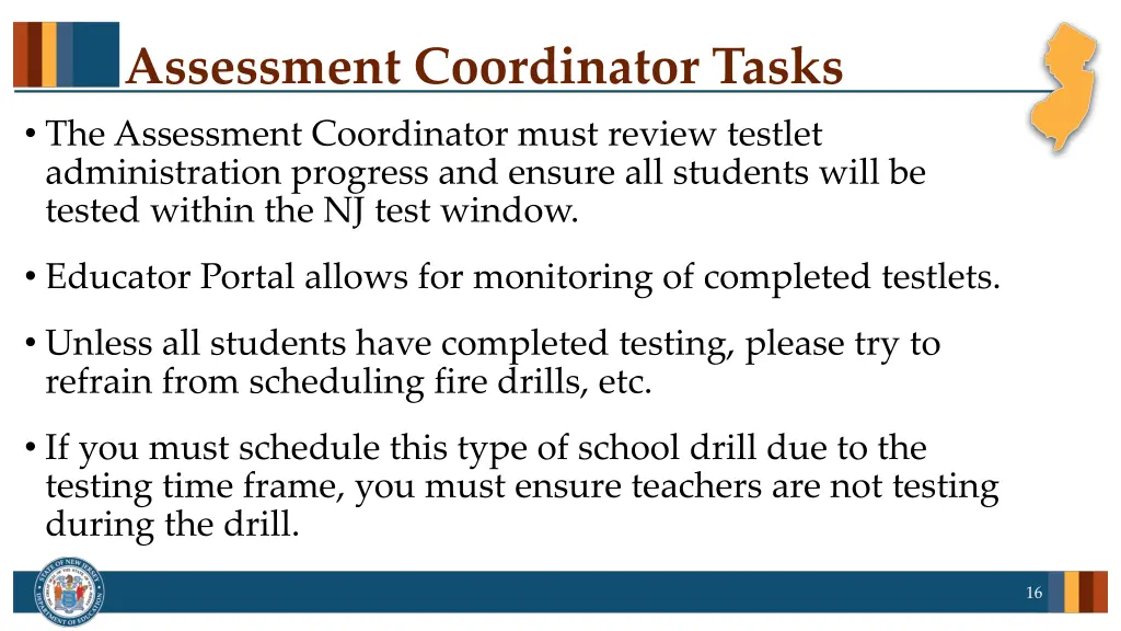 assessment coordinator tasks the assessment