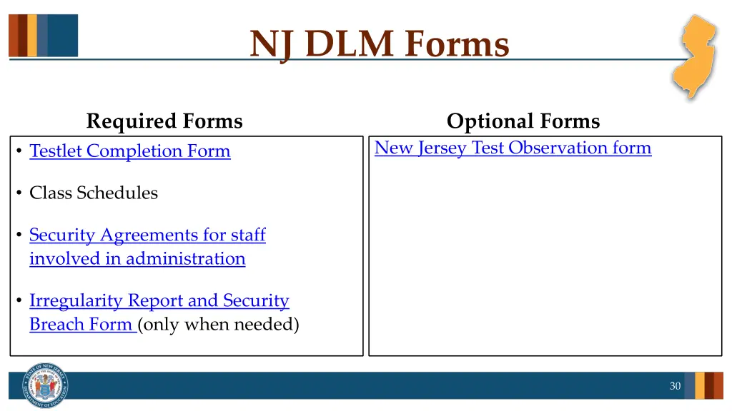 nj dlm forms