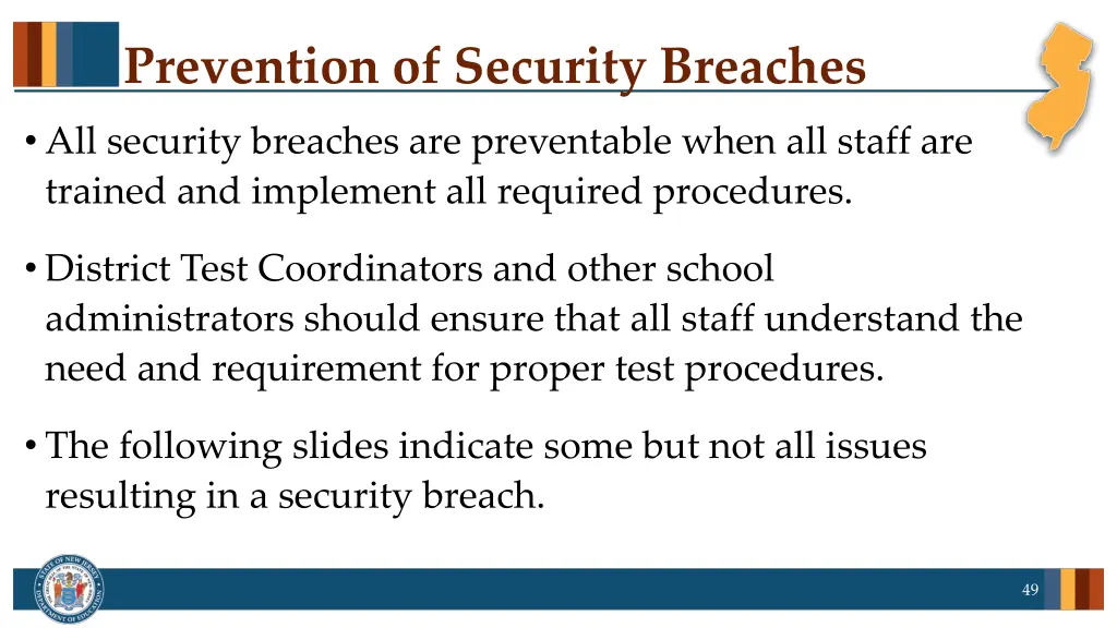 prevention of security breaches