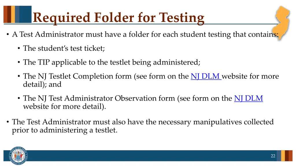 required folder for testing