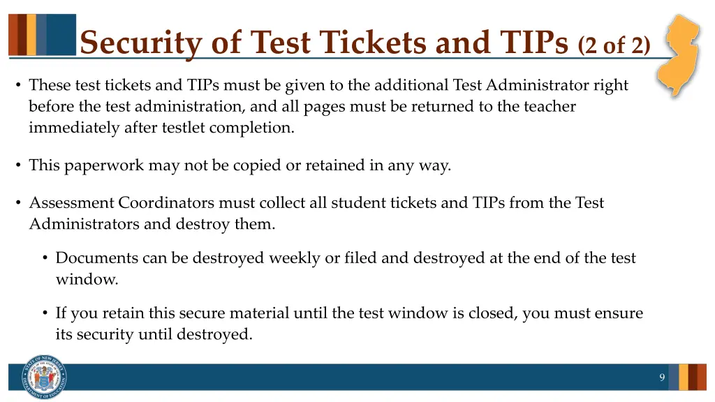 security of test tickets and tips 2 of 2