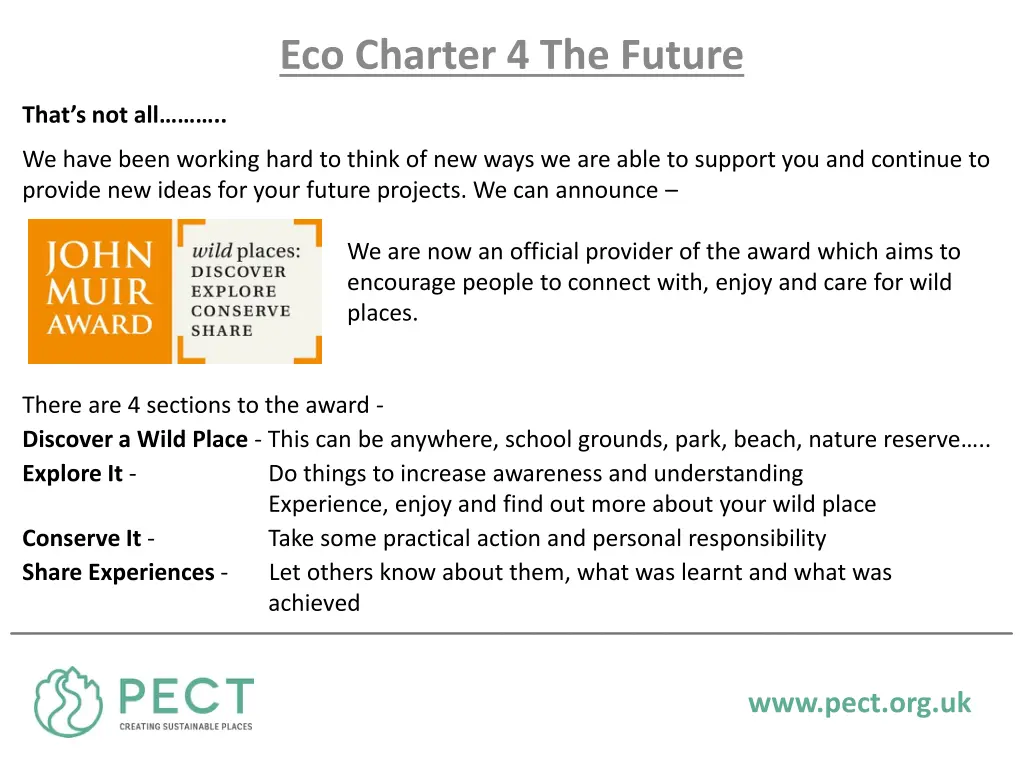 eco charter 4 the future