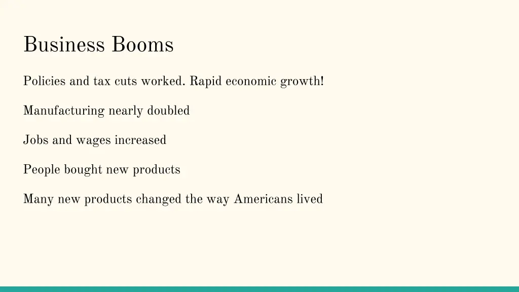 business booms