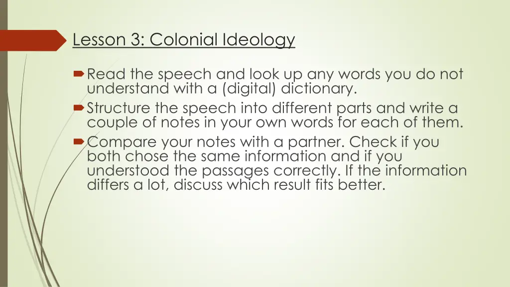 lesson 3 colonial ideology 1