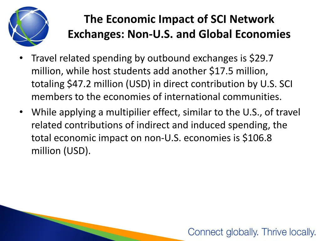 the economic impact of sci network exchanges