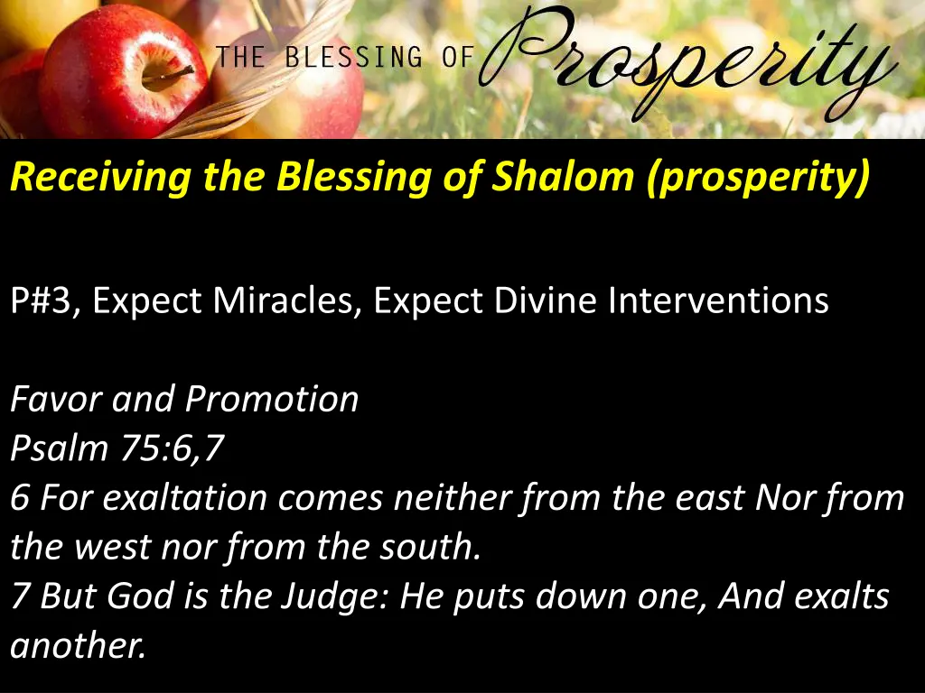 receiving the blessing of shalom prosperity 12