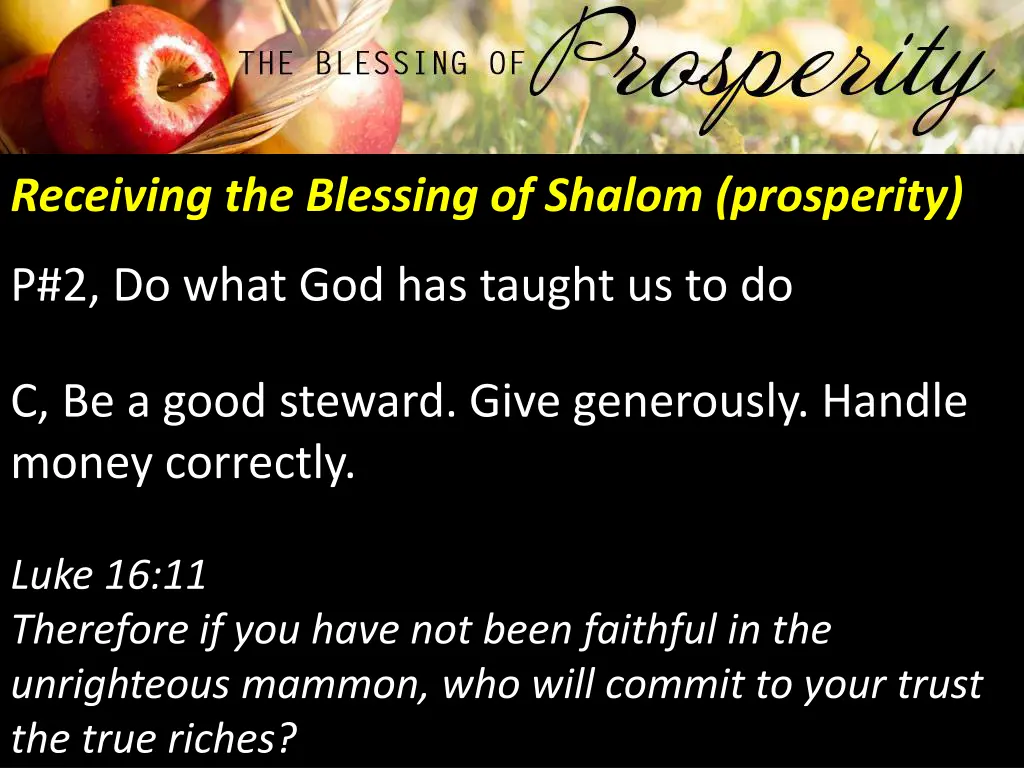 receiving the blessing of shalom prosperity 6