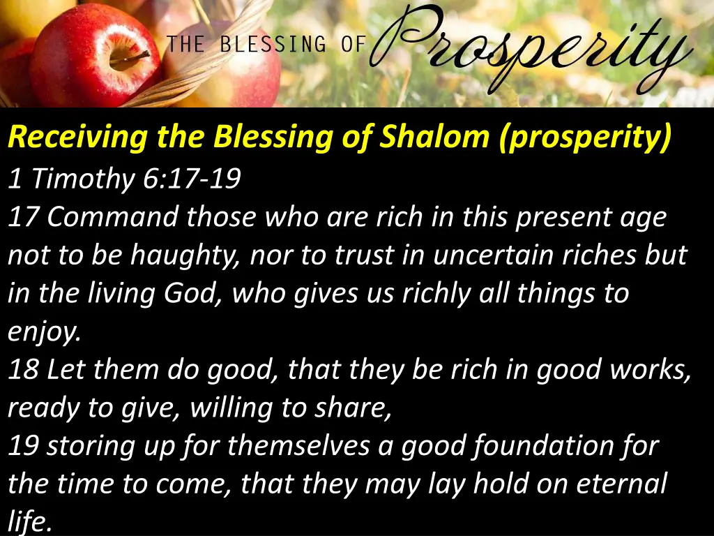 receiving the blessing of shalom prosperity 8