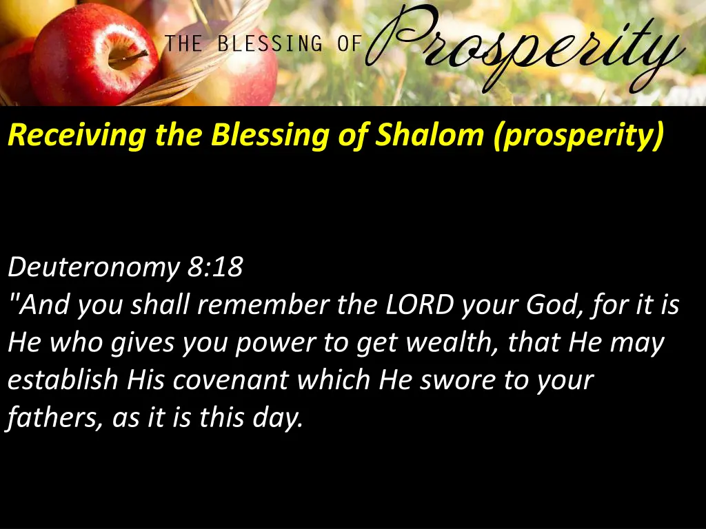 receiving the blessing of shalom prosperity 9