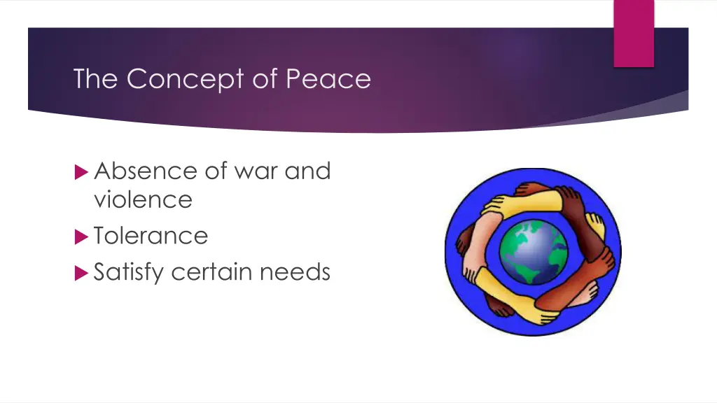 the concept of peace