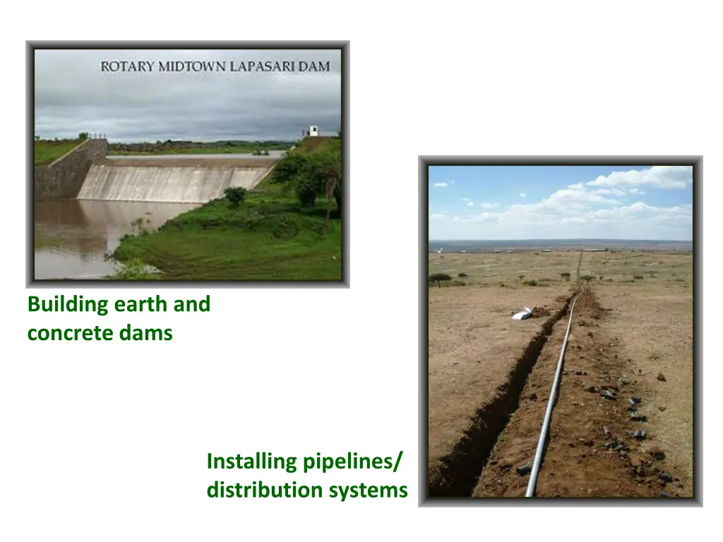 building earth and concrete dams