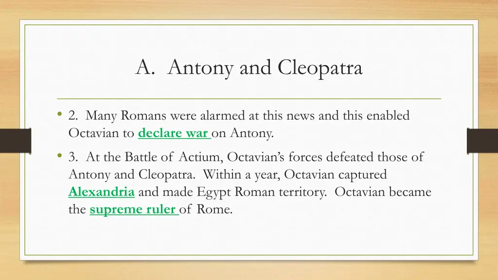 a antony and cleopatra 1