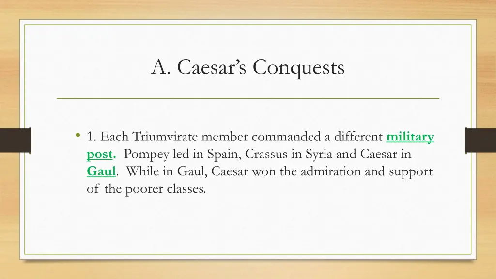 a caesar s conquests